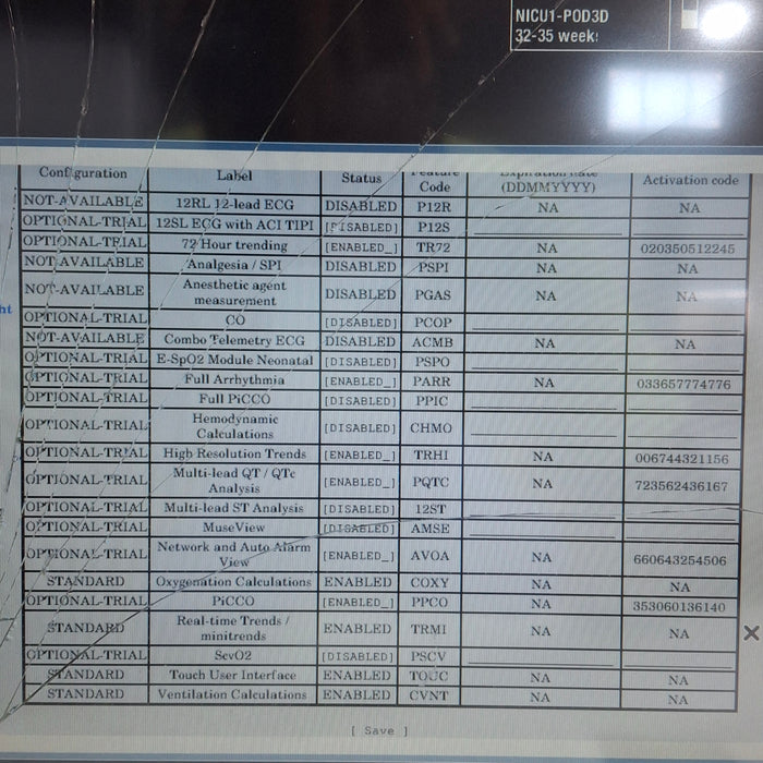 GE Healthcare Carescape B650 Neonatal Care Patient Monitor