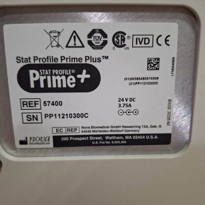 Nova Biomedical Corp. Stat Profile Prime Plus Analyzer