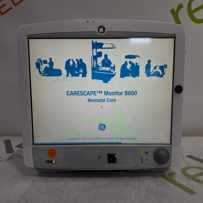 GE Healthcare Carescape B650 Neonatal Care Patient Monitor