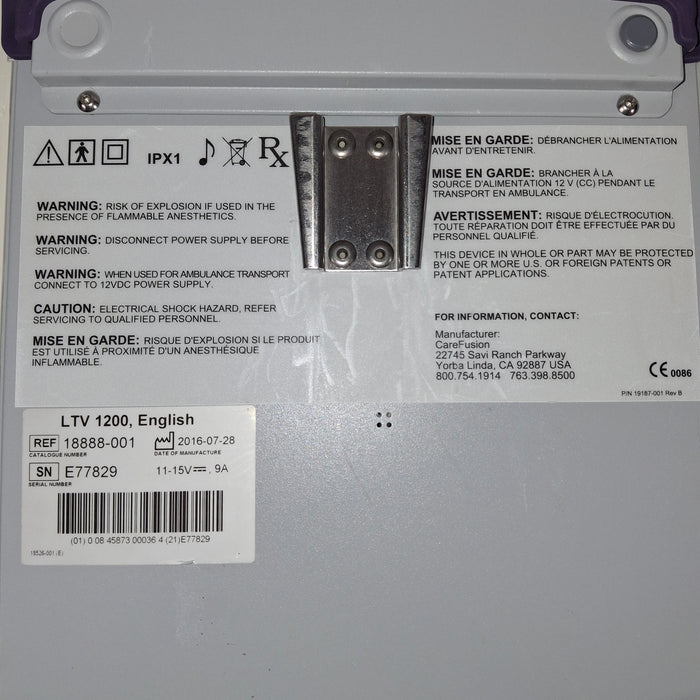 CareFusion LTV 1200 Ventilator