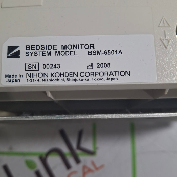 Nihon Kohden BSM-6501A Patient Monitor