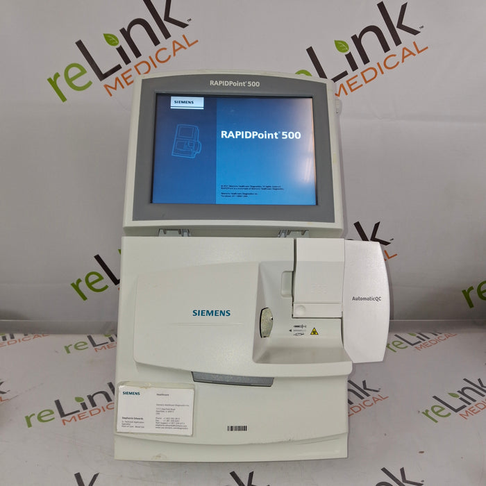Siemens Rapidpoint 500 Blood Gas Analyzer