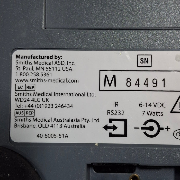 Smiths Medical Medfusion 3500 Version 6 Syringe Infusion Pump