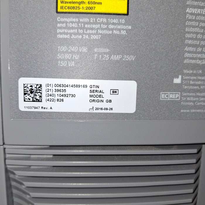 Siemens Rapidpoint 500 Blood Gas Analyzer