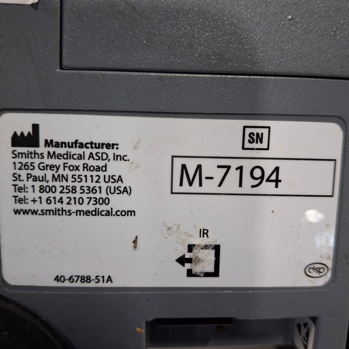 Smiths Medical Medfusion 3500 Version 6 Syringe Infusion Pump