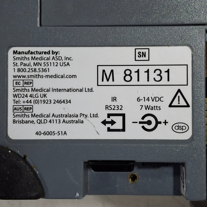 Smiths Medical Medfusion 3500 Version 6 Syringe Infusion Pump