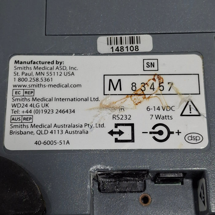 Smiths Medical Medfusion 3500 Version 6 Syringe Infusion Pump