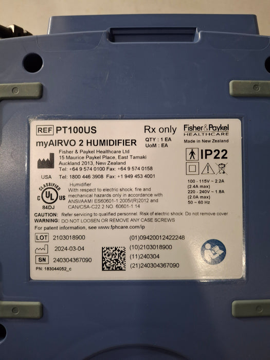 Fisher & Paykel myAirvo 2 Humidified High Flow Therapy Unit