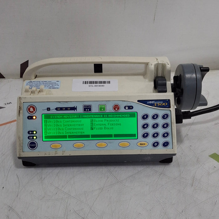 Smiths Medical Medfusion 3500 Version 6 Syringe Infusion Pump