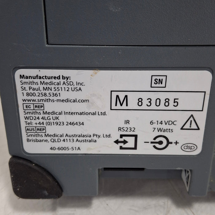 Smiths Medical Medfusion 3500 Version 3 Syringe Infusion Pump