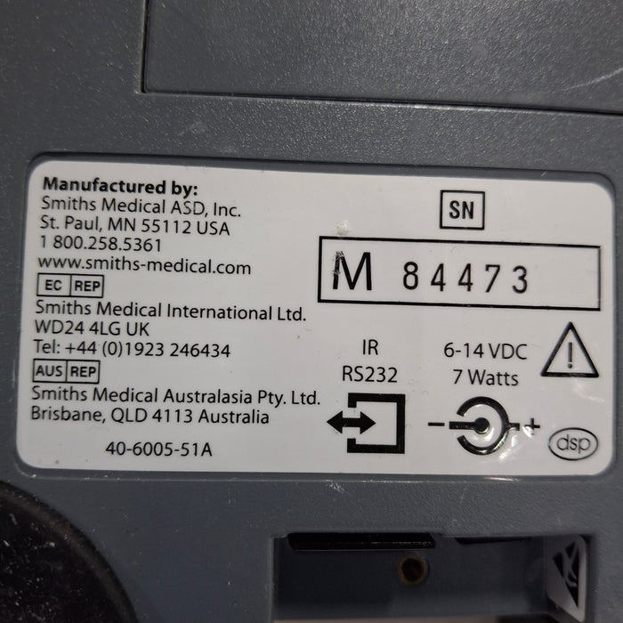 Smiths Medical Medfusion 3500 Version 6 Syringe Infusion Pump