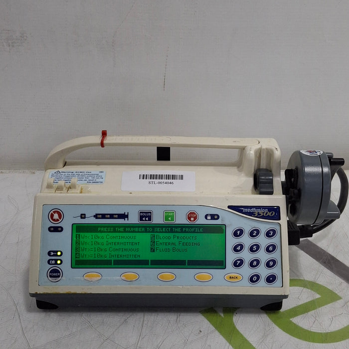 Smiths Medical Medfusion 3500 Version 6 Syringe Infusion Pump