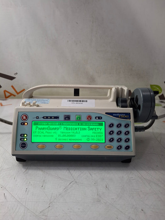 Smiths Medical Medfusion 3500 Version 6 Syringe Infusion Pump