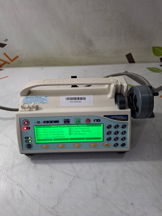 Smiths Medical Medfusion 3500 Version 6 Syringe Infusion Pump