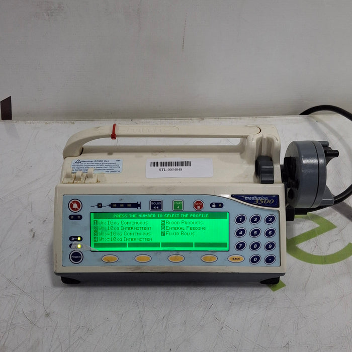 Smiths Medical Medfusion 3500 Version 6 Syringe Infusion Pump