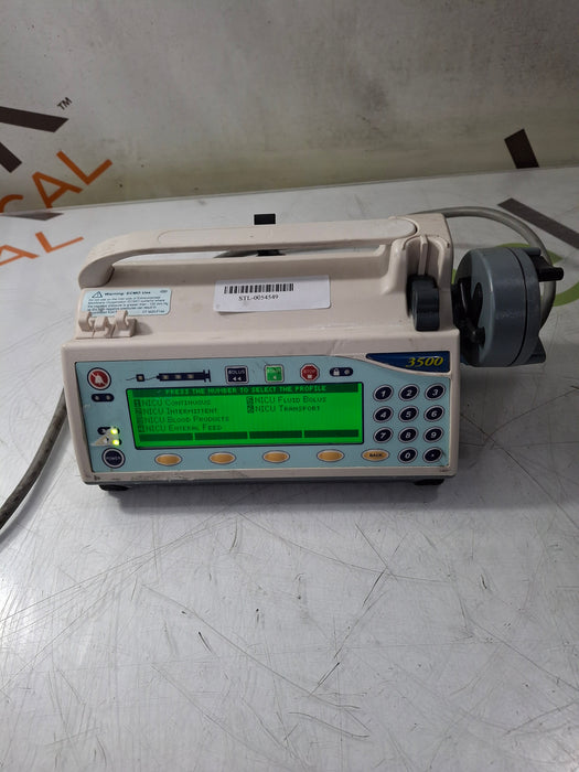 Smiths Medical Medfusion 3500 Version 6 Syringe Infusion Pump