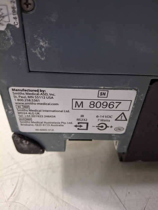 Smiths Medical Medfusion 3500 Version 6 Syringe Infusion Pump