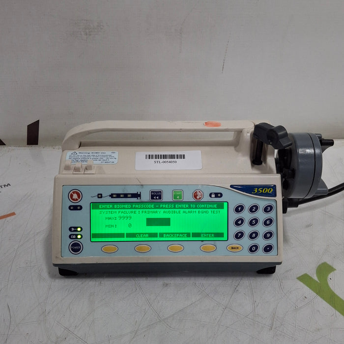 Smiths Medical Medfusion 3500 Version 6 Syringe Infusion Pump