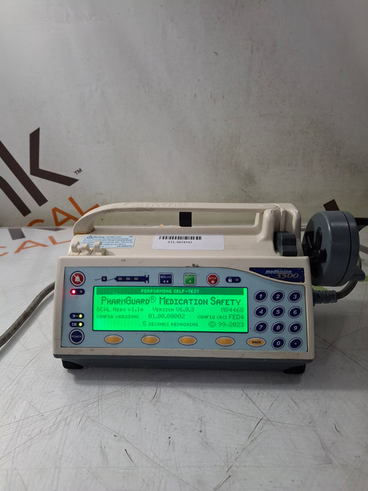 Smiths Medical Medfusion 3500 Version 6 Syringe Infusion Pump