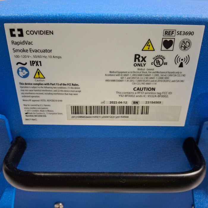 Covidien RapidVac SE3690 Smoke Evacuator
