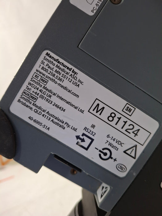 Smiths Medical Medfusion 3500 Version 6 Syringe Infusion Pump