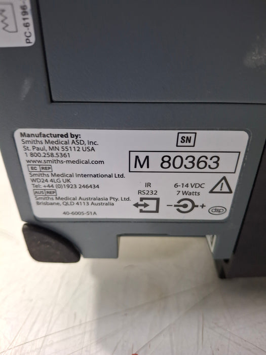 Smiths Medical Medfusion 3500 Version 6 Syringe Infusion Pump