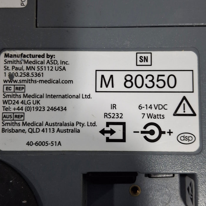 Smiths Medical Medfusion 3500 Version 6 Syringe Infusion Pump