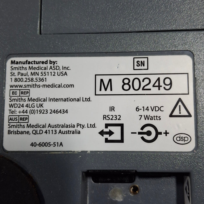 Smiths Medical Medfusion 3500 Version 6 Syringe Infusion Pump