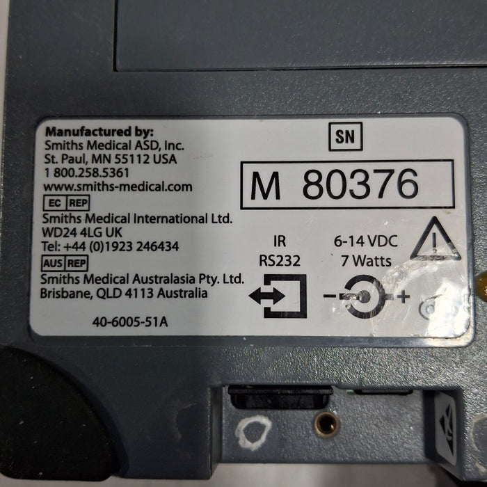Smiths Medical Medfusion 3500 Version 6 Syringe Infusion Pump