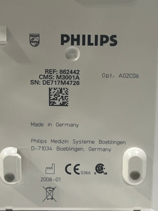 Philips M3001A-A02C06 OxiMax SpO2, NIBP, ECG, Temp, IBP MMS Module