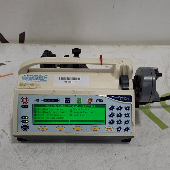 Smiths Medical Medfusion 3500 Version 6 Syringe Infusion Pump