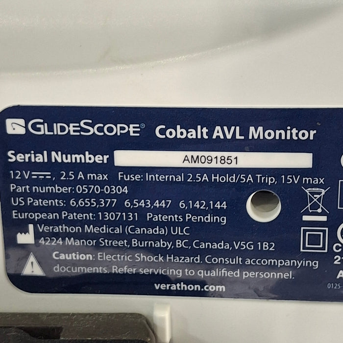 Verathon Medical, Inc Glidescope Cobalt AVL Video Laryngoscope