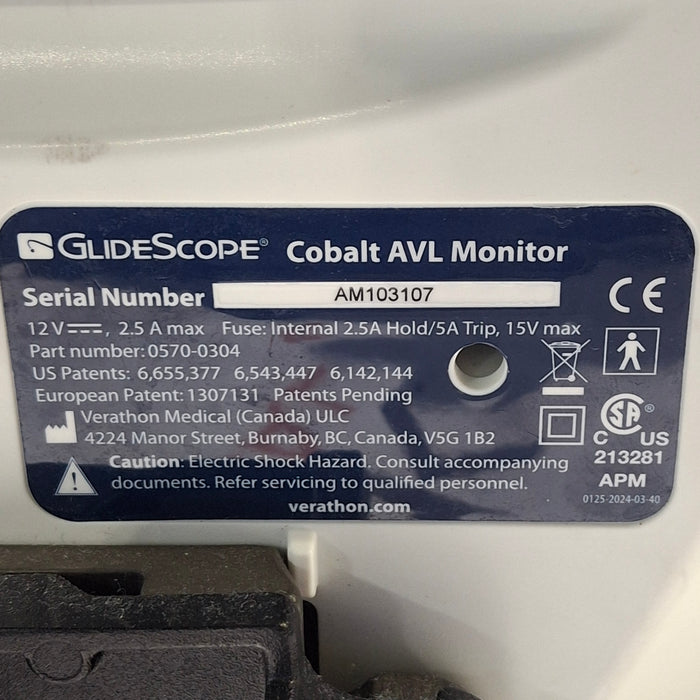 Verathon Medical, Inc Glidescope Cobalt AVL Video Laryngoscope