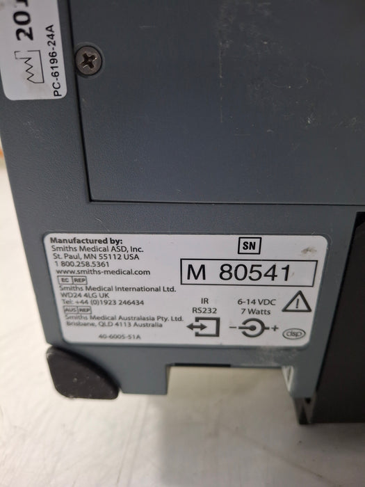 Smiths Medical Medfusion 3500 Version 6 Syringe Infusion Pump