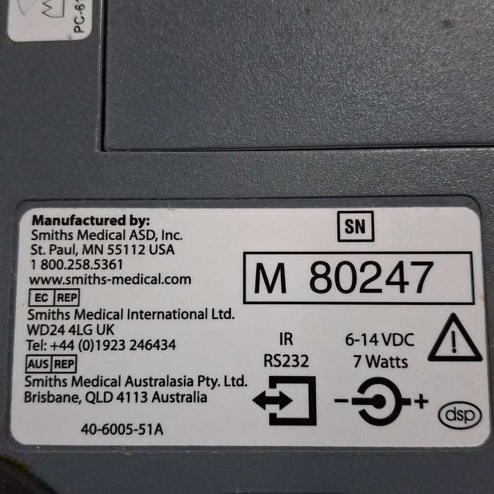 Smiths Medical Medfusion 3500 Version 6 Syringe Infusion Pump