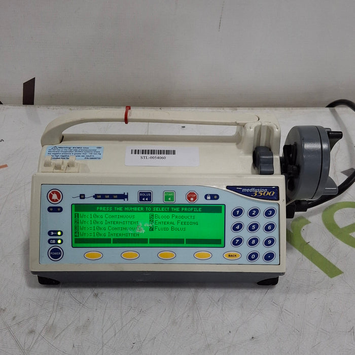 Smiths Medical Medfusion 3500 Version 6 Syringe Infusion Pump
