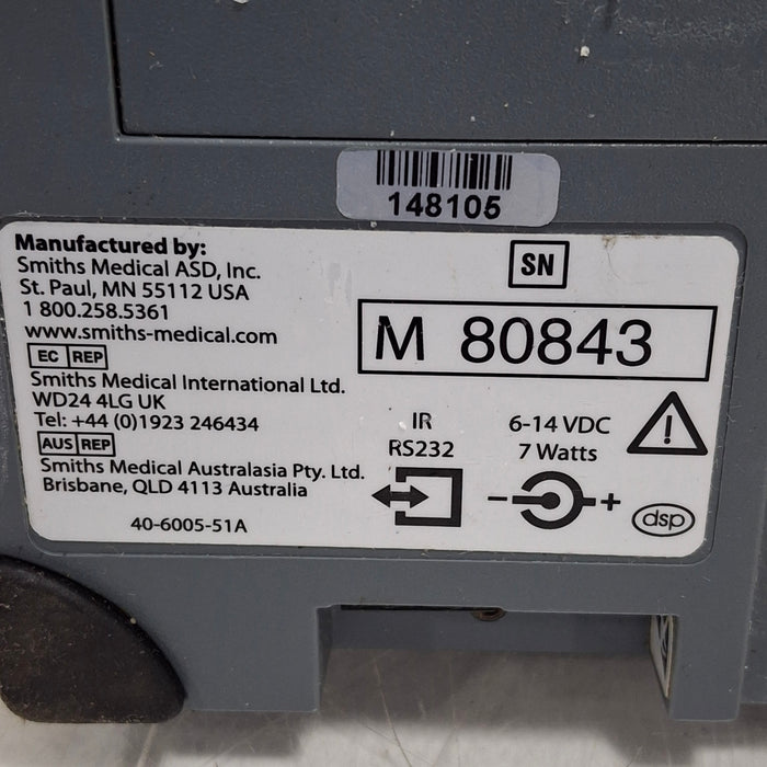 Smiths Medical Medfusion 3500 Version 6 Syringe Infusion Pump