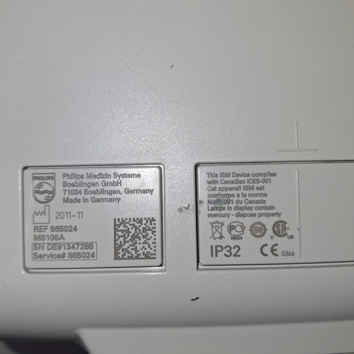 Philips Intellivue MP5 - ECG, Fast SpO2, NIBP Patient Monitor