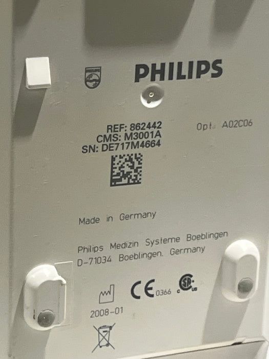 Philips M3001A-A02C06 OxiMax SpO2, NIBP, ECG, Temp, IBP MMS Module