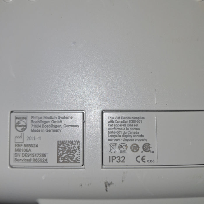 Philips Intellivue MP5 - ECG, Fast SpO2, NIBP Patient Monitor