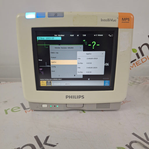 Philips Philips Intellivue MP5 - ECG, Fast SpO2, NIBP Patient Monitor Patient Monitors reLink Online