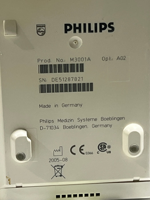 Philips M3001A-A02 OxiMax SpO2, NIBP, ECG MMS Module