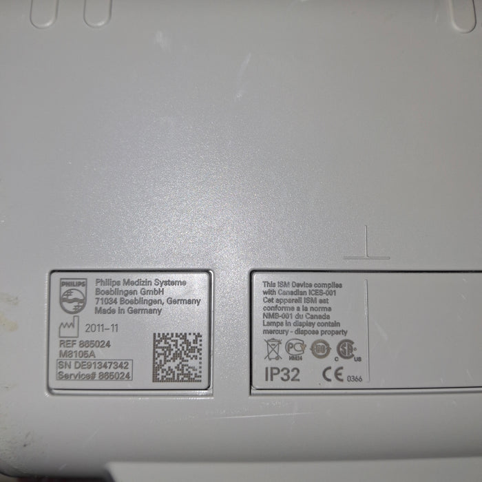 Philips Intellivue MP5 - ECG, Fast SpO2, NIBP Patient Monitor