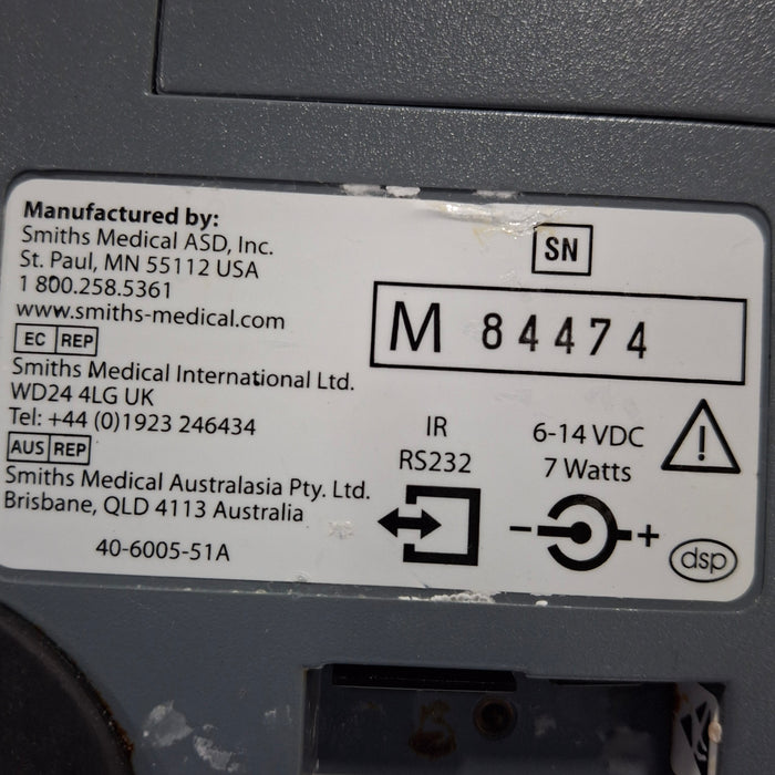 Smiths Medical Medfusion 3500 Version 6 Syringe Infusion Pump