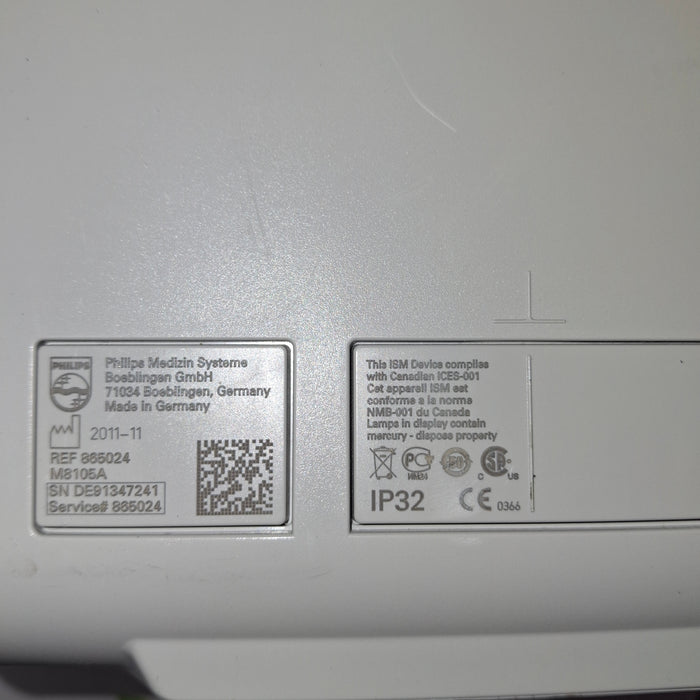Philips Intellivue MP5 - ECG, Fast SpO2, NIBP Patient Monitor