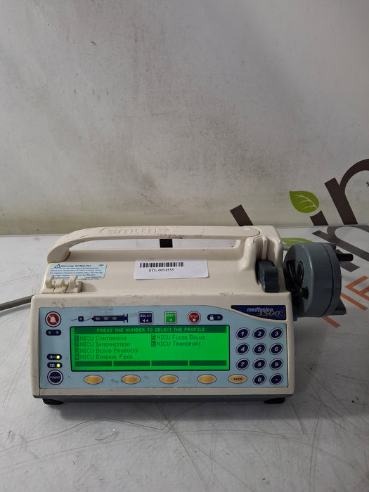 Smiths Medical Medfusion 3500 Version 6 Syringe Infusion Pump