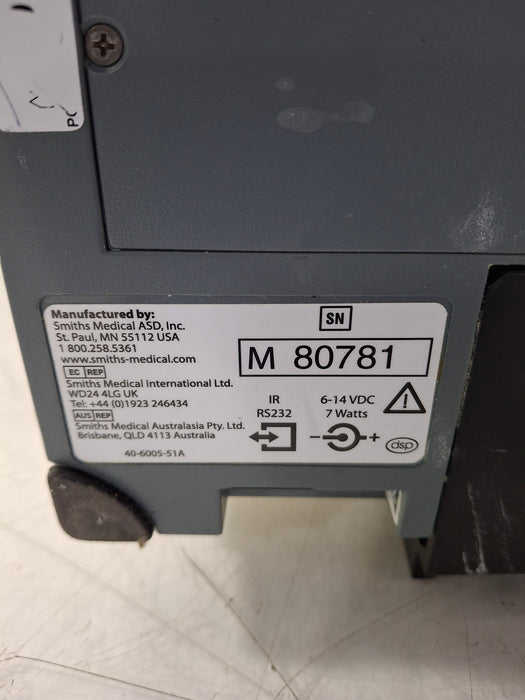Smiths Medical Medfusion 3500 Version 6 Syringe Infusion Pump