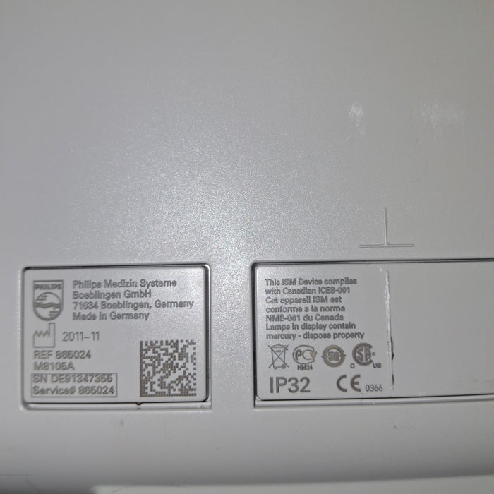Philips Intellivue MP5 - ECG, Fast SpO2, NIBP Patient Monitor