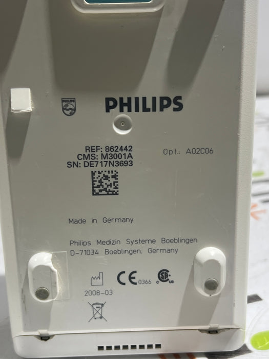 Philips M3001A-A02C06 OxiMax SpO2, NIBP, ECG, Temp, IBP MMS Module