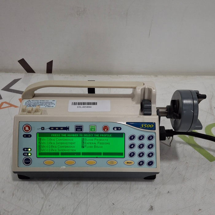 Smiths Medical Medfusion 3500 Version 6 Syringe Infusion Pump